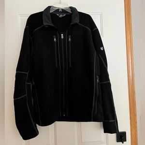 Men’s KUHL Interceptor full zip black hybrid performance breathable jacket. XXL